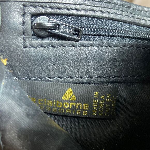 Vintage Liz Claiborne Genuine Lether Black Wallet Bag - Picture 8 of 12